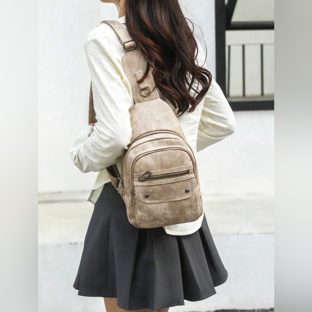 New Crossbody Bag, Chest Bag, Backpack - Picture 2 of 6